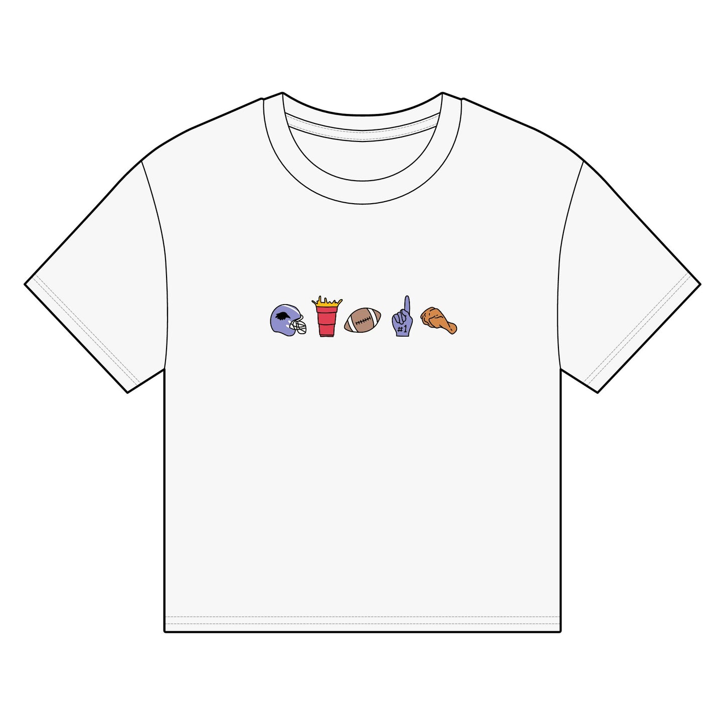 Baltimore Tailgating Boxy T-Shirt