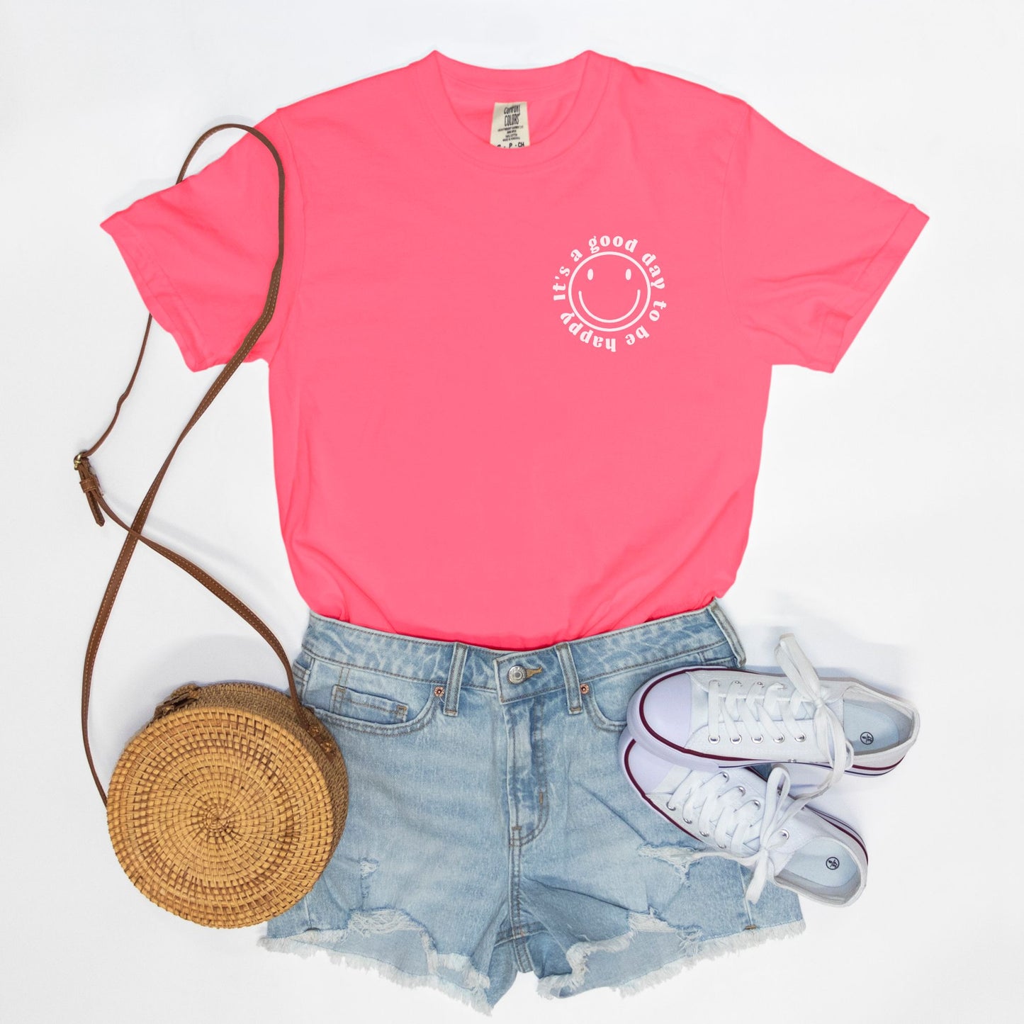 Smiley Comfort Colors Tee