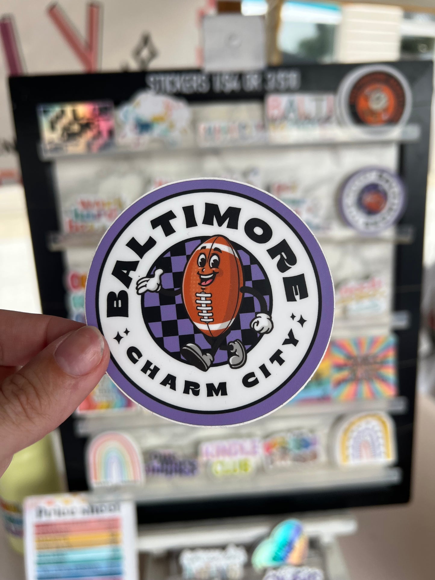 Baltimore football sticker