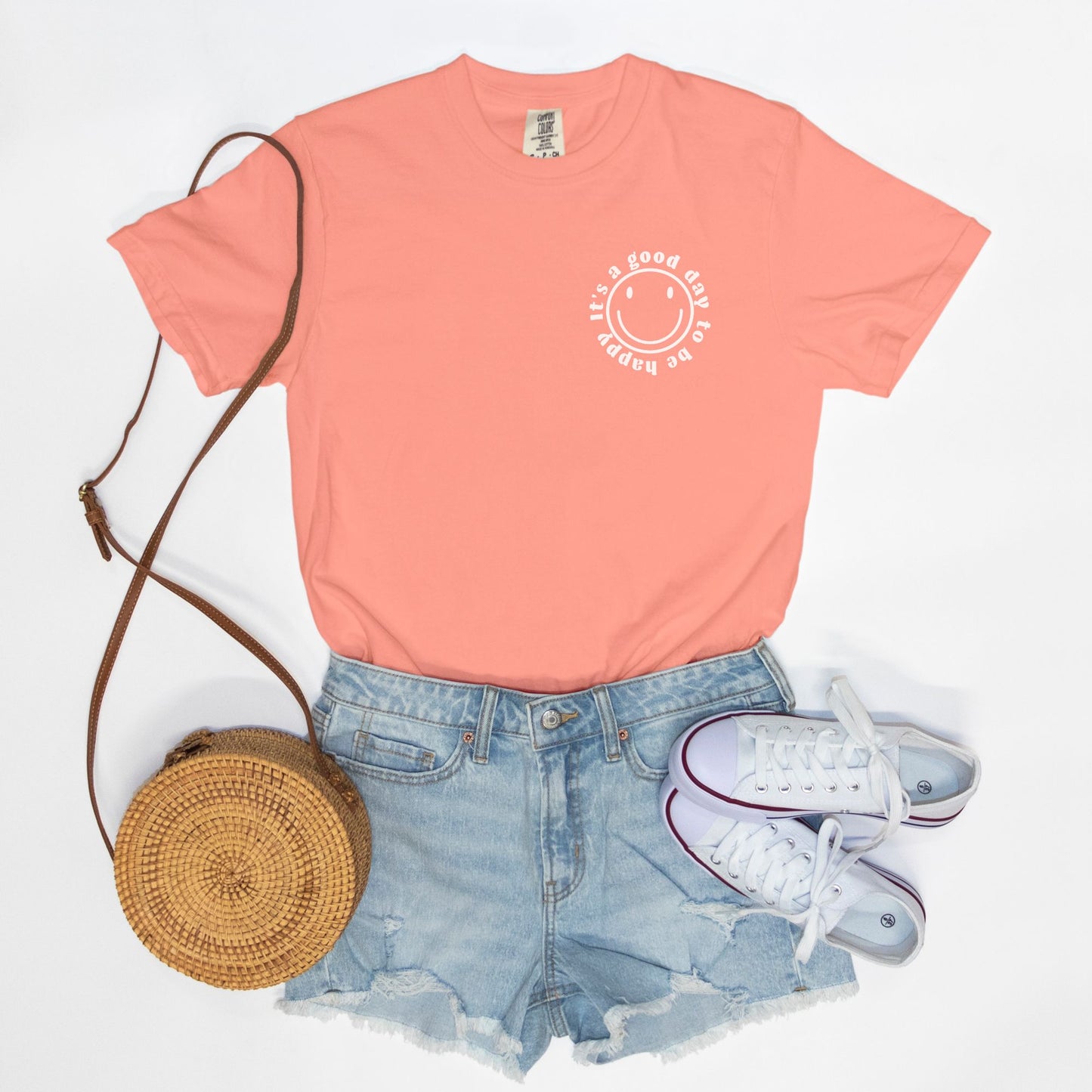 Smiley Comfort Colors Tee