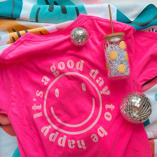 Smiley Comfort Colors Tee