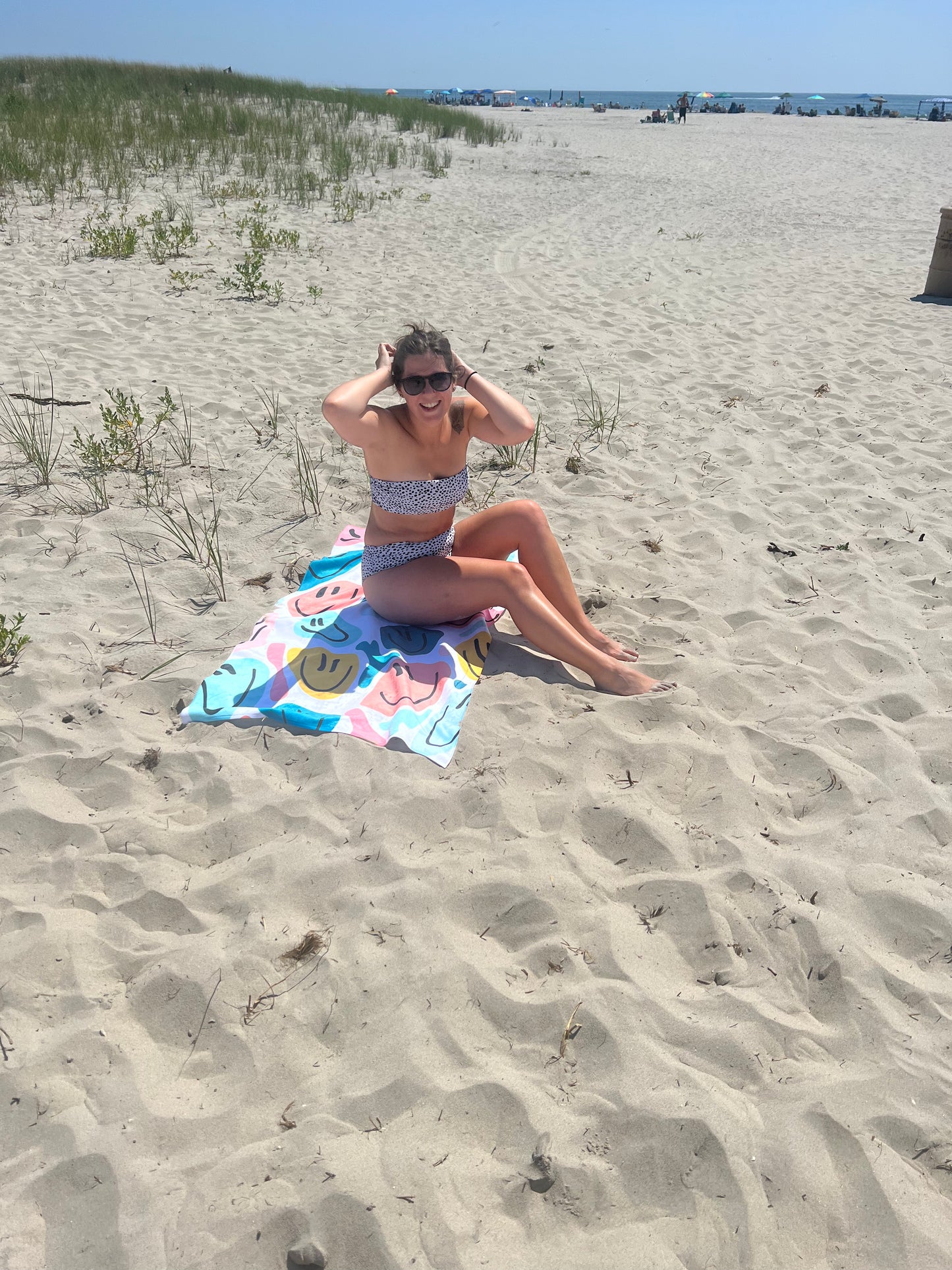 Happy Face Beach Towel