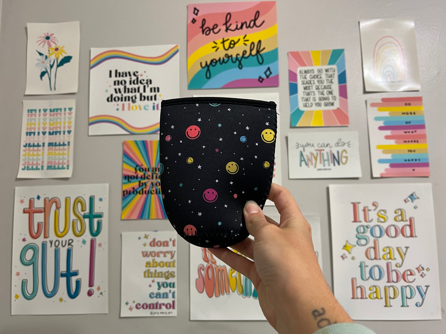 Smilies & Sparkles Coffee Sleeve