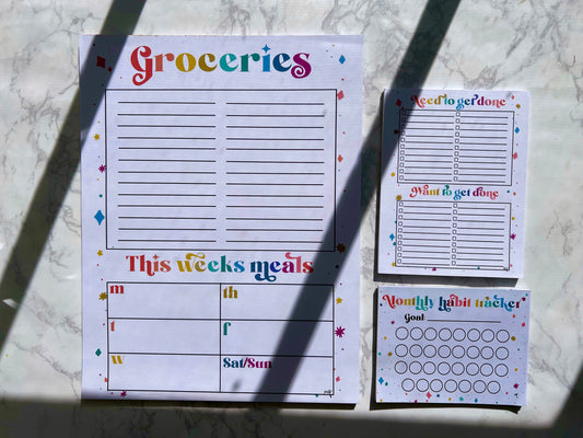 Rainbow Notepad Bundle