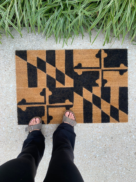 Maryland flag doormat
