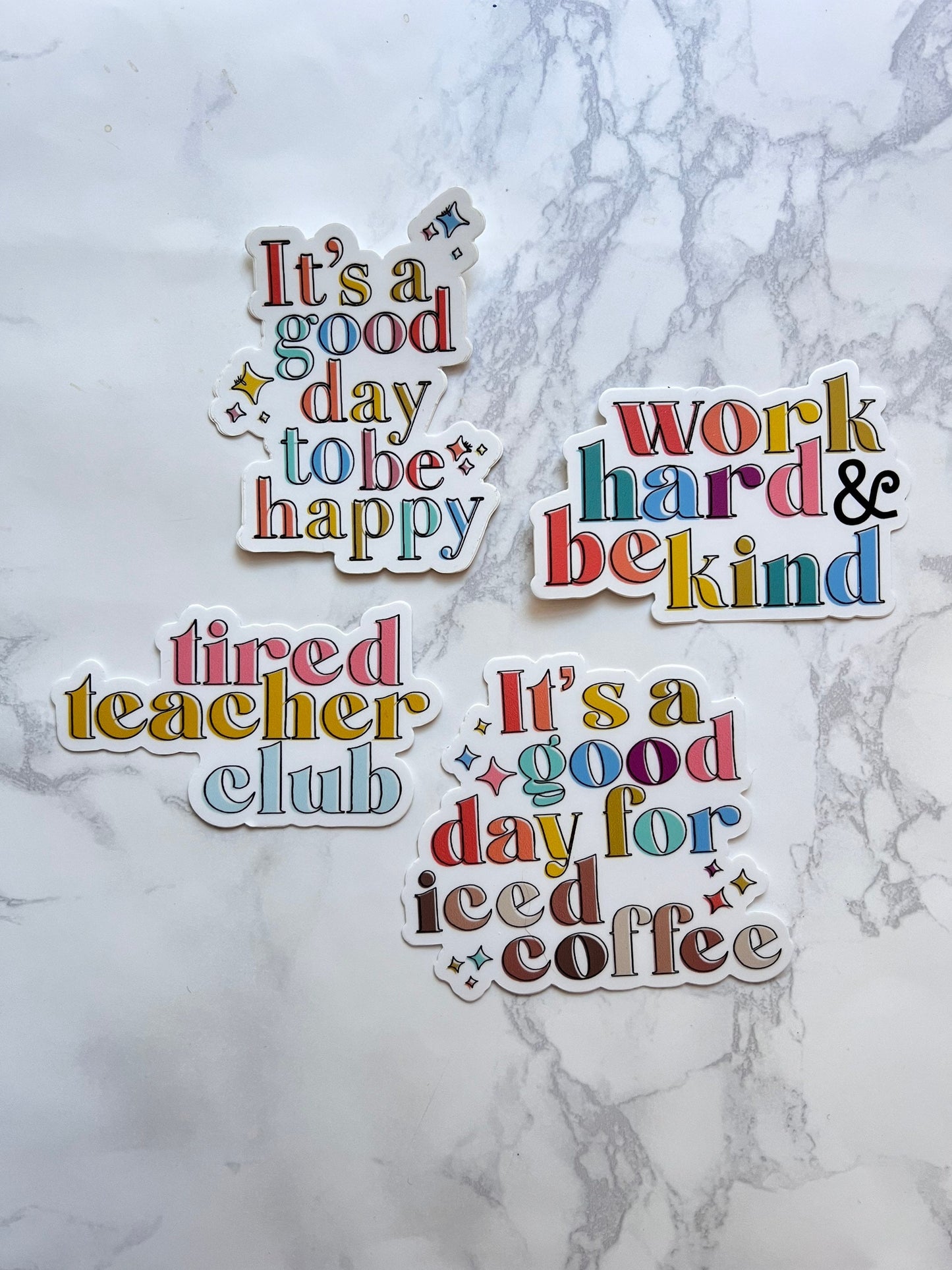 Work Hard & Be Kind Sticker