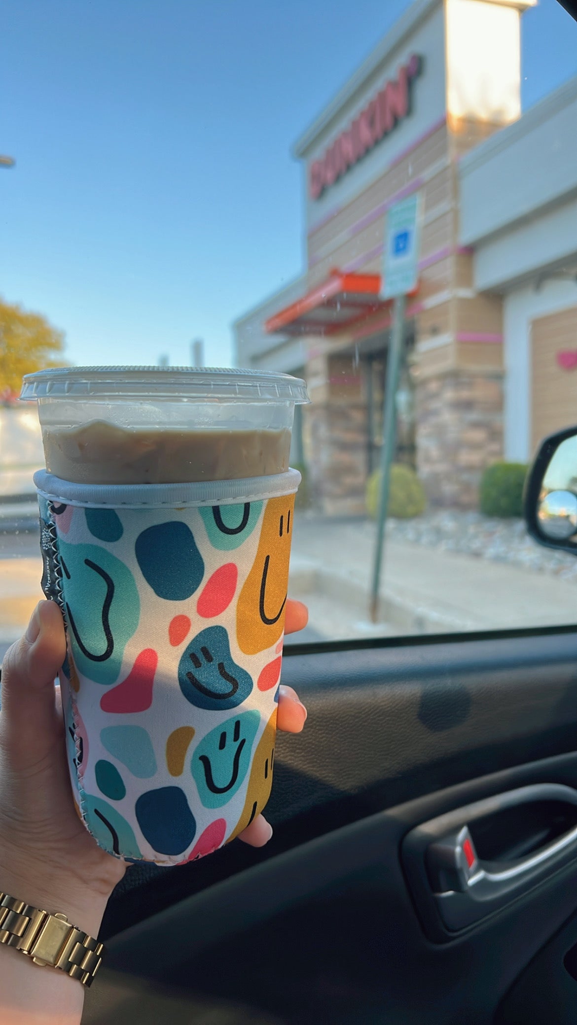 Happy Coffee Sleeve