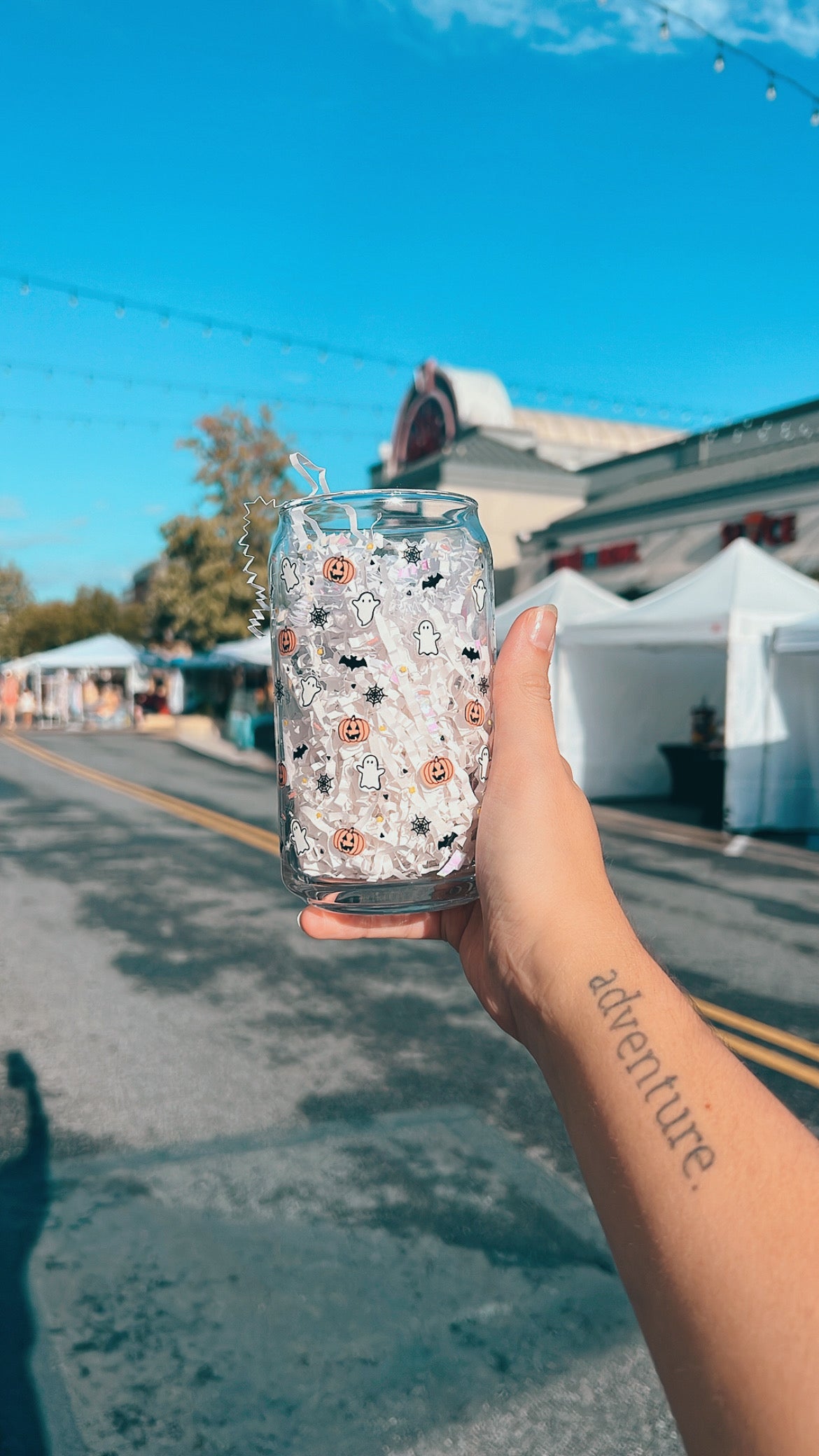 Spooky Glass Beer Can