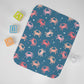 Pink Crab Baby Burp Cloth