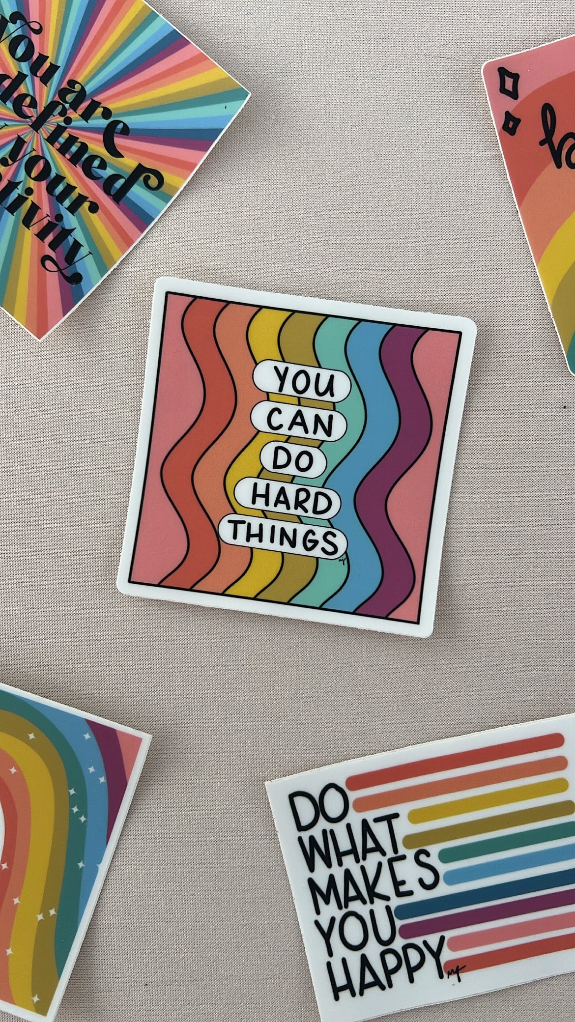 You can do hard things sticker