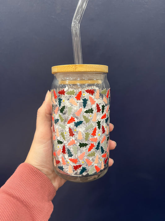 Festive Trees Glass