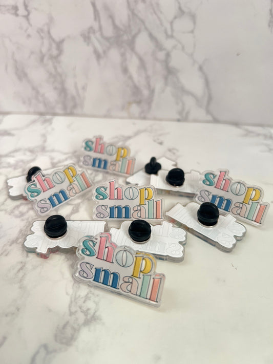 Shop small pin