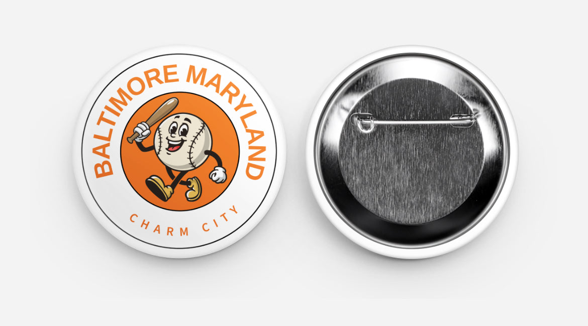 Baltimore Baseball Button