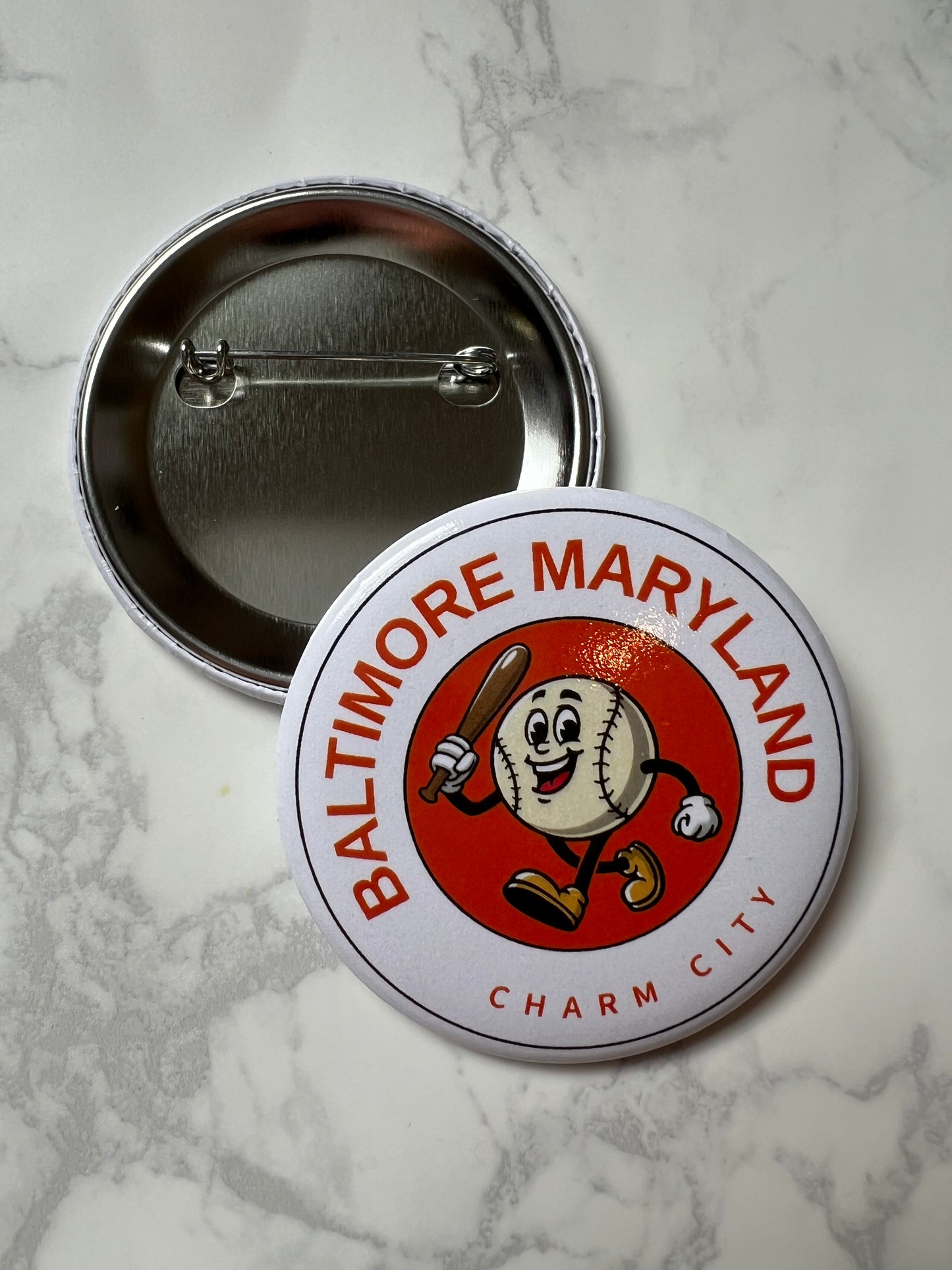 Baltimore Baseball Button