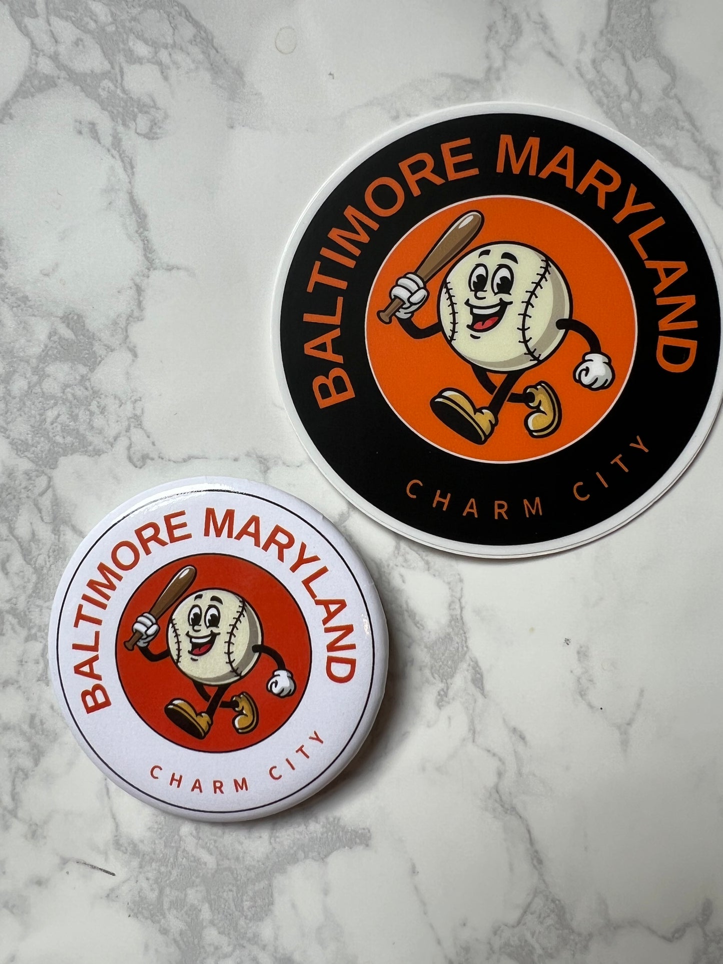 Baltimore Baseball Button