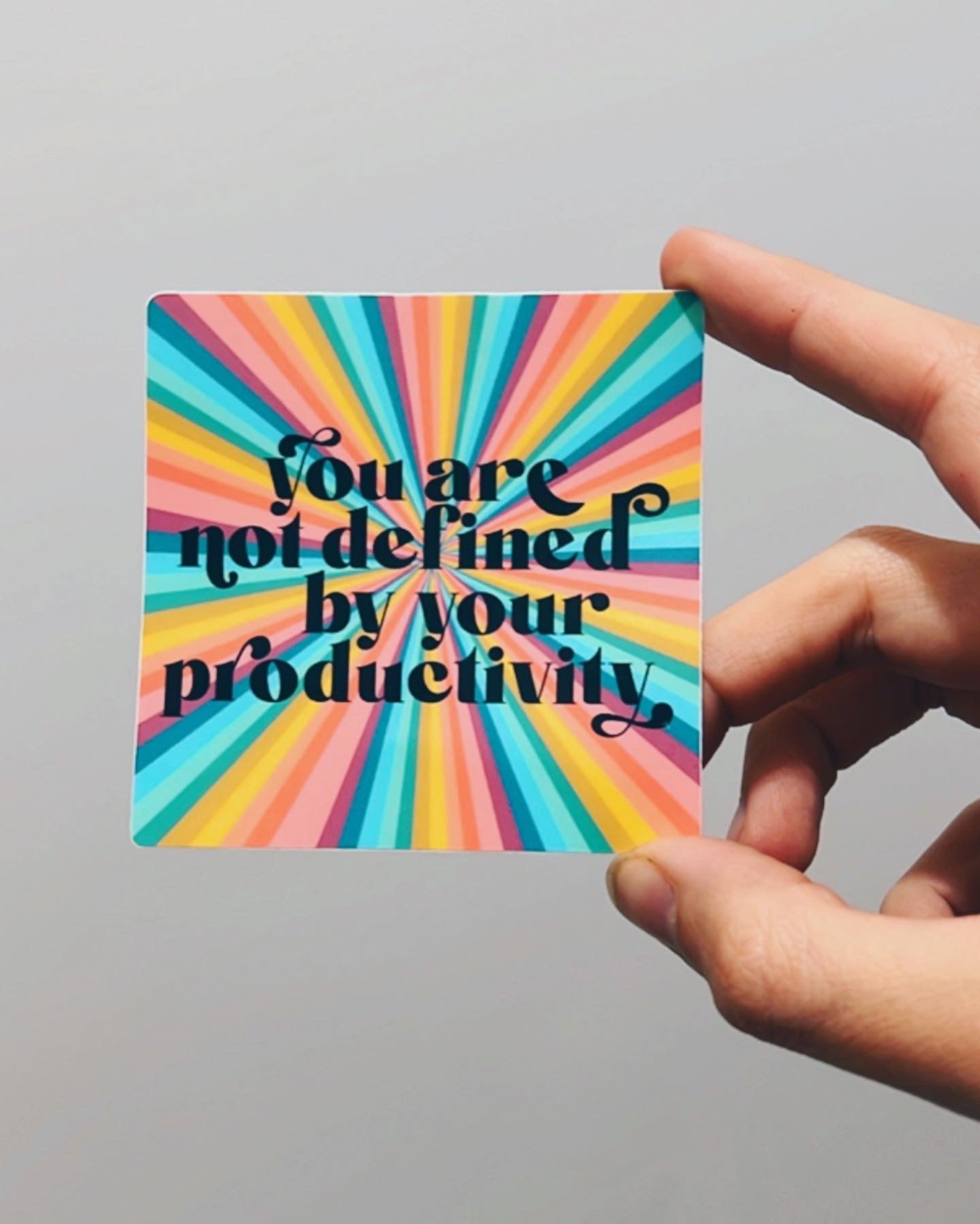 Not Defined by Productivity Sticker