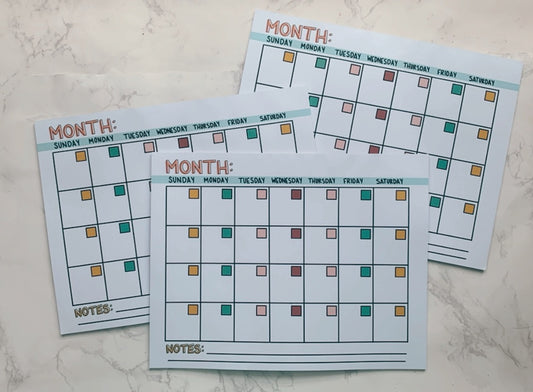Monthly Notepad