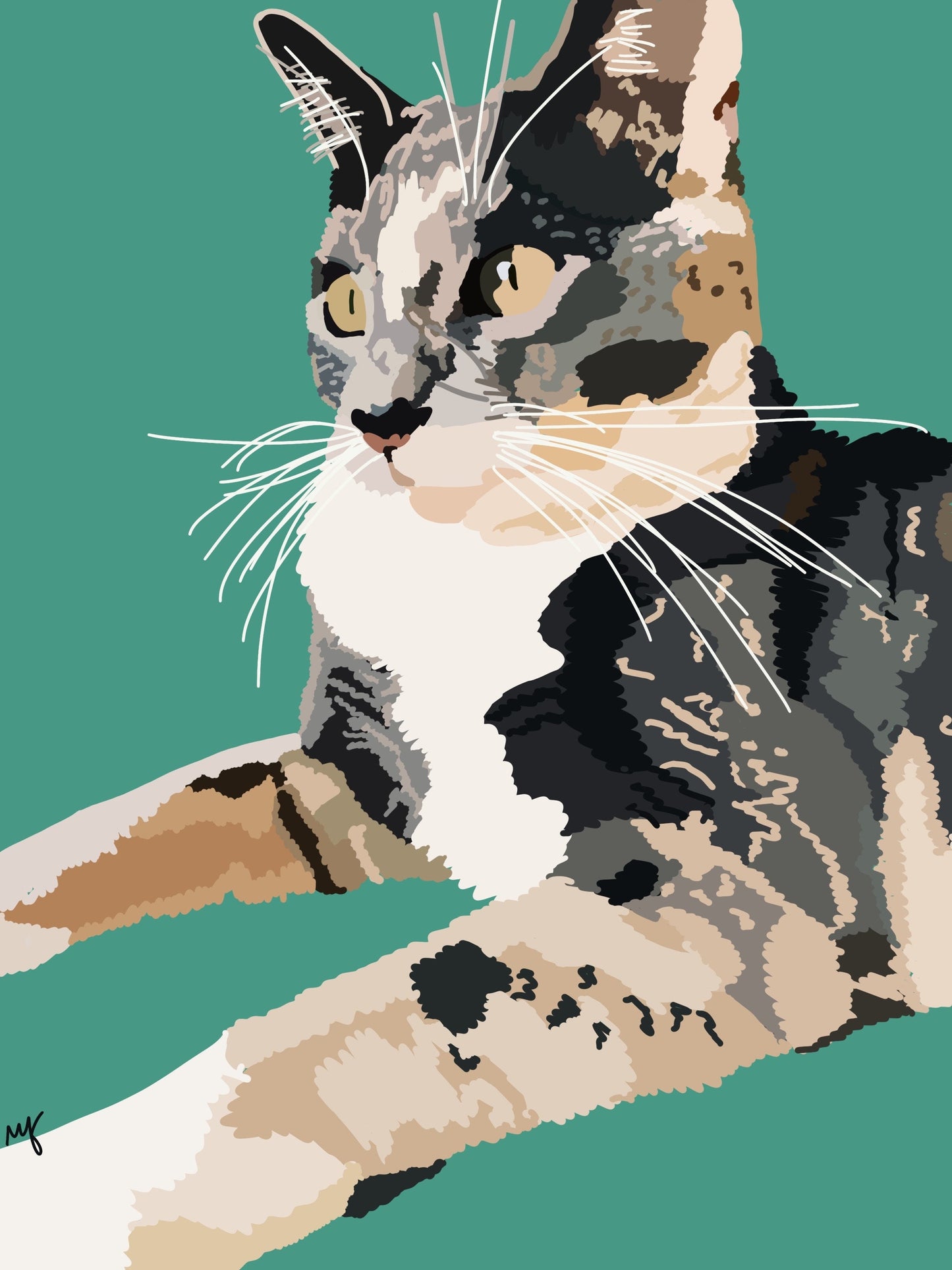 Custom Digital Pet Portrait