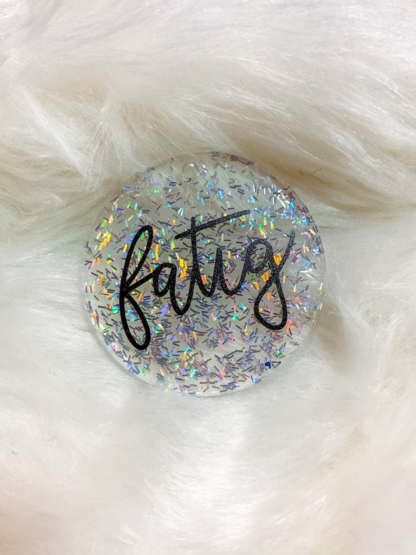 Glitter Custom Key Chain