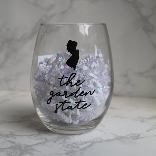 The Garden State: New Jersey Wine Glass
