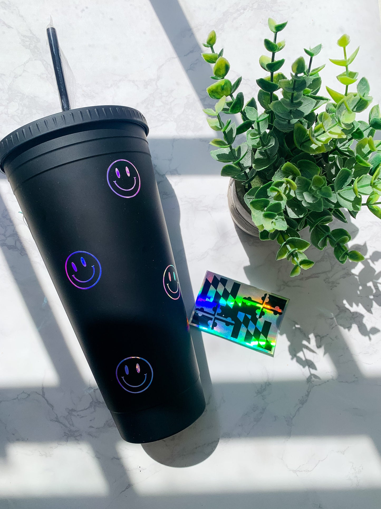 Happy Face & Rainbow Tumblers