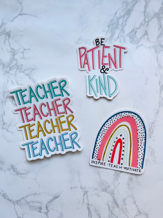 Small teacher Sticker bundle