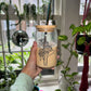 Black eyed Susan beer can glass