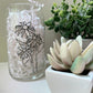 Black eyed Susan beer can glass